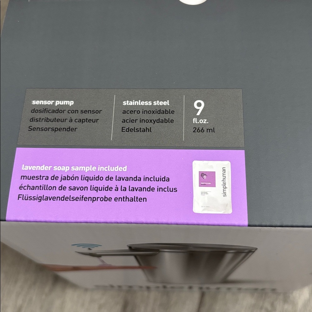 Simplehuman Silver Sensor Pump Dispenser - Picture 3 of 3